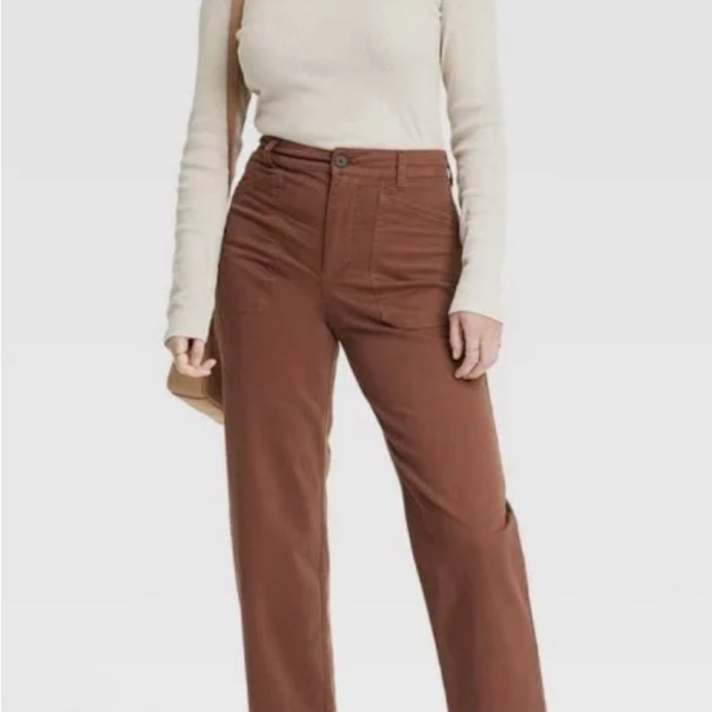 Universal Thread Women's High-rise Barrel Leg Cropped Relaxed Pants